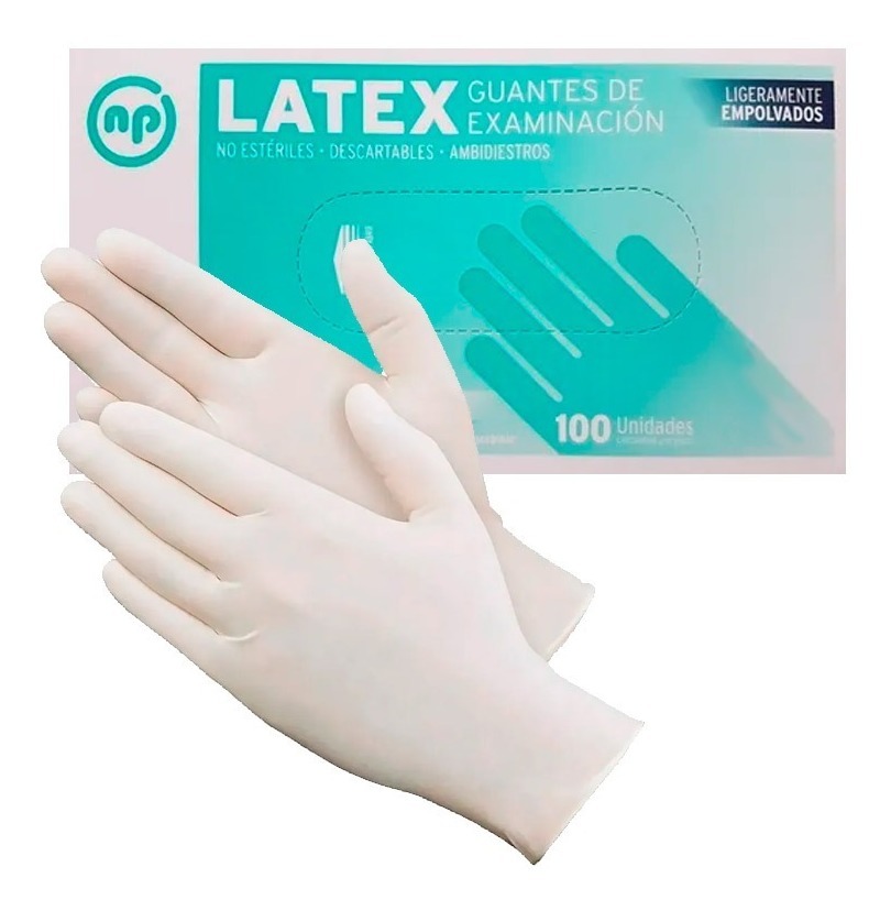 NP Guantes De Latex Descartable Examinación X 100 | esitoSeria Bolivia