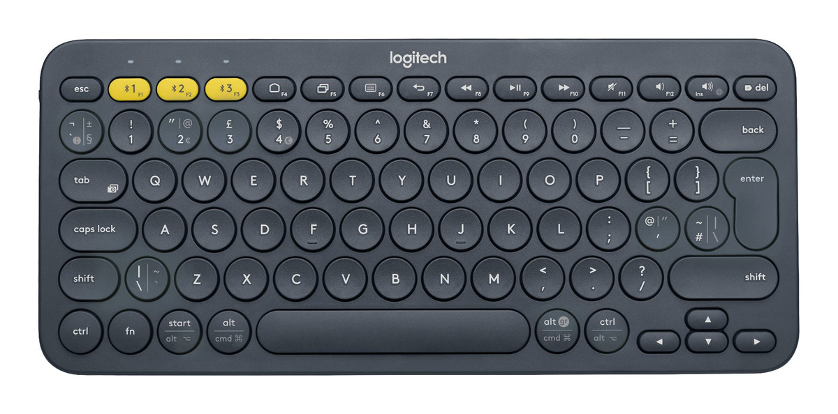 Teclado bluetooth Logitech K380 QWERTY español color negro